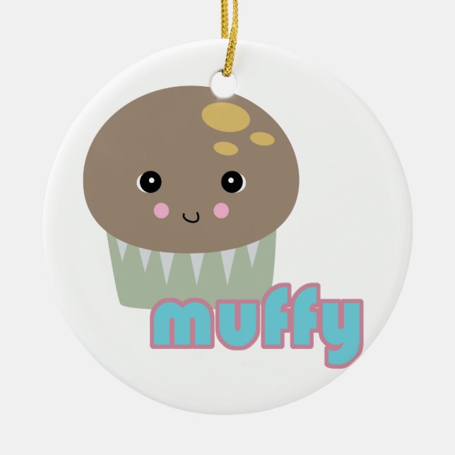 Adorno De Cerámica kawaii muffy muffin (Frente)
