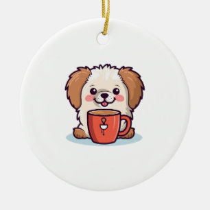 Adorno De Cerámica Kawaii Paws Café