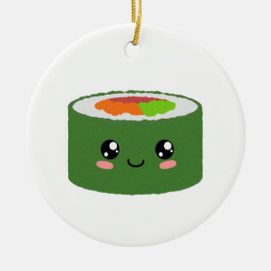 Adorno De Cerámica Kawaii Sushi