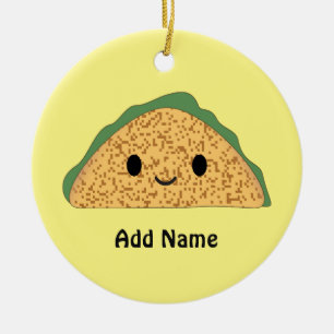 Adorno De Cerámica Kawaii Taco