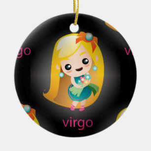 Adorno De Cerámica kawaii virgo