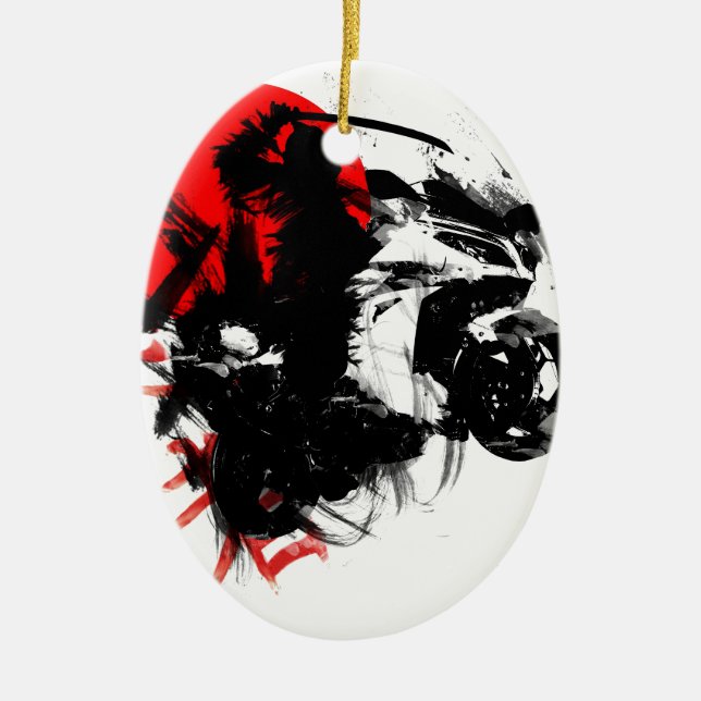 Adorno De Cerámica kawasaki ninja (Frente)