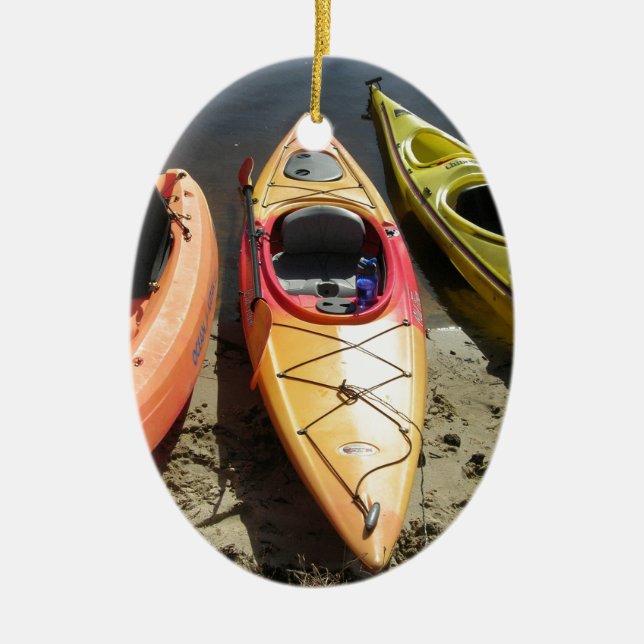 Adorno De Cerámica Kayaks (Frente)