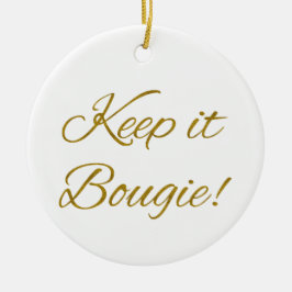 Adorno De Cerámica Keep it Bougie Round Ceramic Ornament