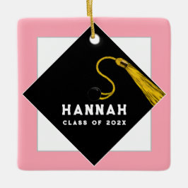 Adorno De Cerámica Keepsake de graduación personalizada