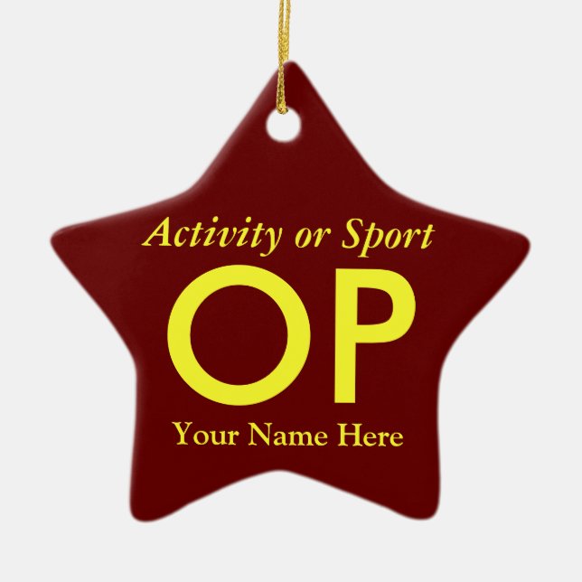 Adorno De Cerámica Keepsake de la carta variada de la escuela superio (Frente)