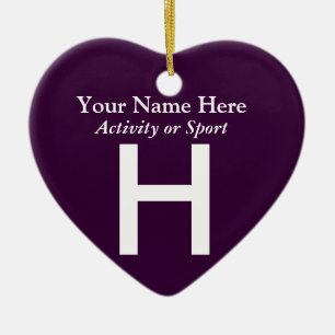 Adorno De Cerámica Keepsake de la carta variada de la escuela superio