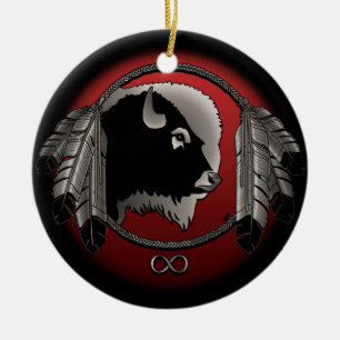 Adorno De Cerámica Keepsake de las Primeras Naciones Personalizadas d