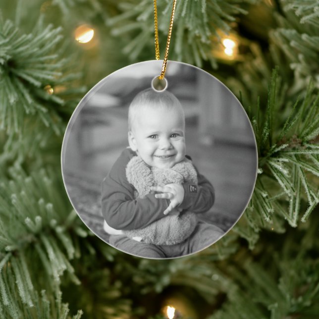 Adorno De Cerámica Keepsake First Christmas Photo Greenerenery (Árbol)