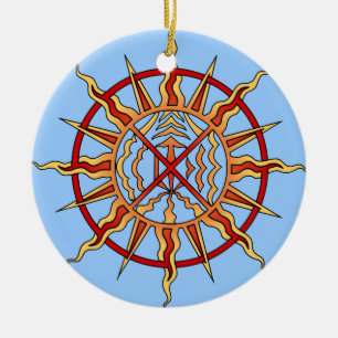 Adorno De Cerámica Keepsakes de Ornamé de Arte Nativo