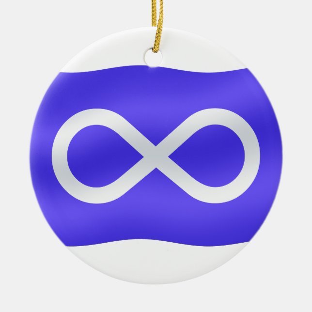 Adorno De Cerámica Keepsakes de Ornament de MetisFlag (Frente)