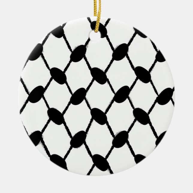 Adorno De Cerámica keffiyeh (Frente)