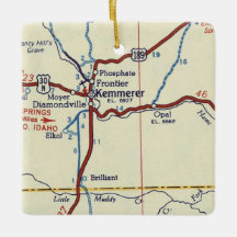 Kemmerer WY Vintage Map