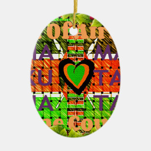 Adorno De Cerámica Kenia Hakuna Matata