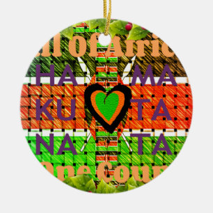 Adorno De Cerámica Kenia Hakuna Matata