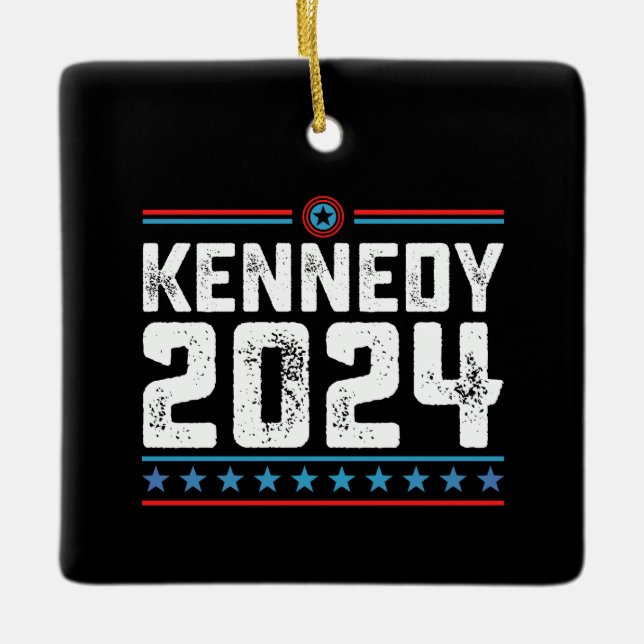 Adorno De Cerámica Kennedy para el presidente 2024 (Anverso)