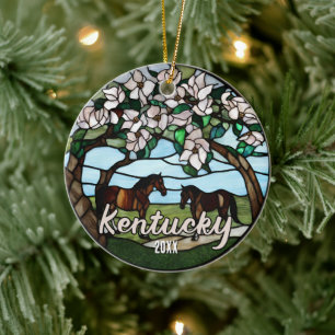 Adorno De Cerámica Kentucky Vacation Souvenir