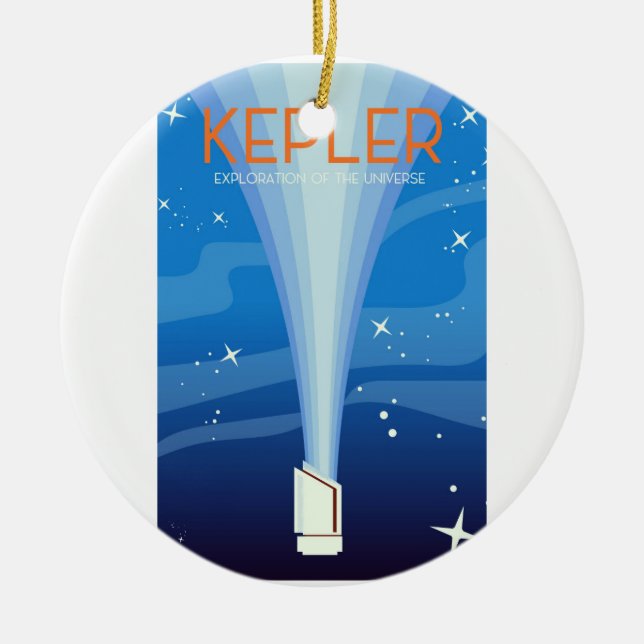 Adorno De Cerámica Kepler - Exploración del universo (Frente)