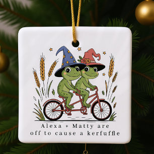 Adorno De Cerámica Kerfuffle De Pareja Cuta Personalizada