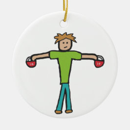 Adorno De Cerámica Kettlebell