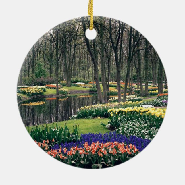 Adorno De Cerámica Keukenhof, un banquete floral (Atrás)
