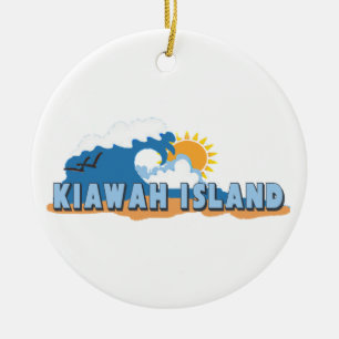 Adorno De Cerámica Kiawah Island.