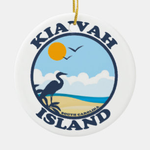 Adorno De Cerámica Kiawah Island.