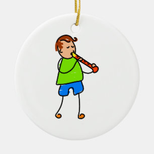 Adorno De Cerámica Kid de grabadora