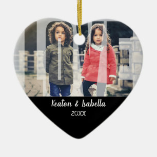 Adorno De Cerámica Kid Love with DIY Photo and Text