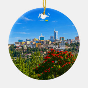 Adorno De Cerámica Kigali, Ruanda - Horizonte de Ciudad Moderna