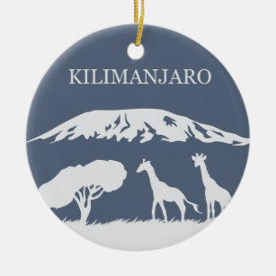 Adorno De Cerámica Kilimanjaro (azul)