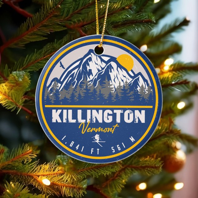 Adorno De Cerámica Killington Vermont Retro Sunset Ski Souvenirs 80 (Subido por el creador)