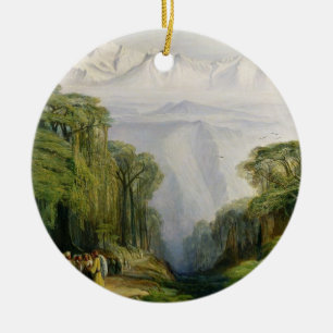 Adorno De Cerámica Kinchinjunga de Darjeeling, 1879 (aceite en lona)