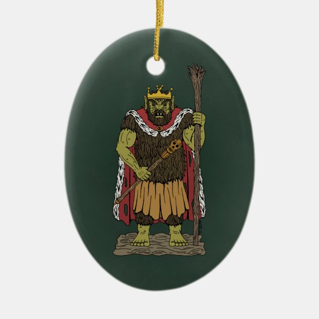 Adorno De Cerámica King Troll (Frente)