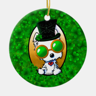 Adorno De Cerámica KiniArt Lucky Westie