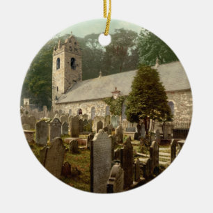 Adorno De Cerámica Kirk Braddan, Douglas, Isla de Man, Inglaterra