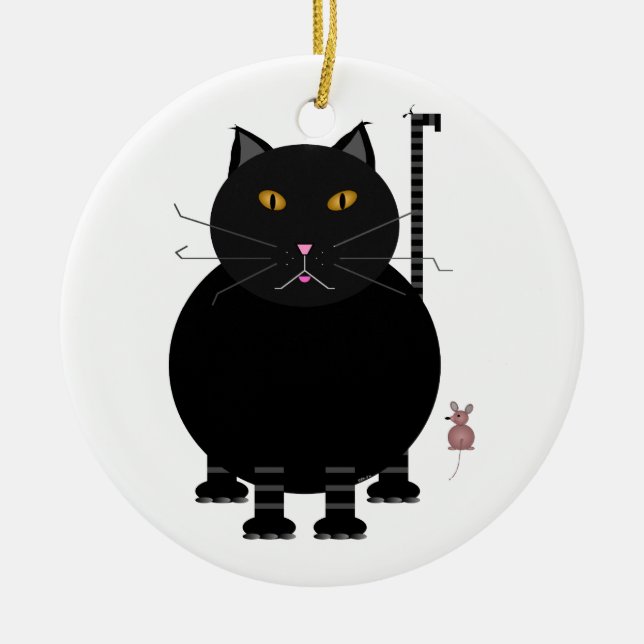 Adorno De Cerámica Kit Kat y Mouse (Frente)