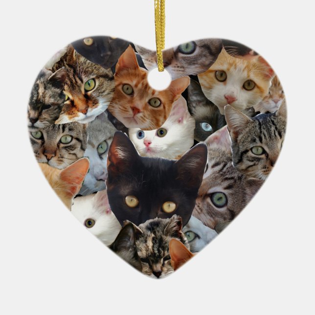 Adorno De Cerámica Kitty Collage (Frente)
