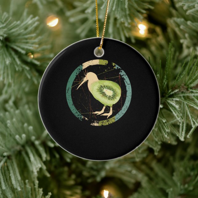 Adorno De Cerámica Kiwi de Nueva Zelanda (Árbol)