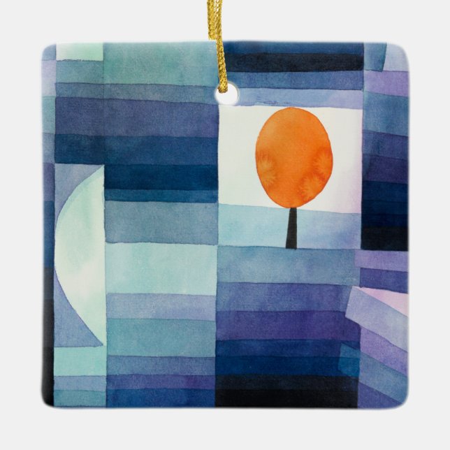 Adorno De Cerámica Klee, el presagio del otoño (Anverso)