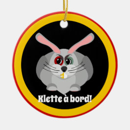 Adorno De Cerámica Klette a bordo - folclore belga