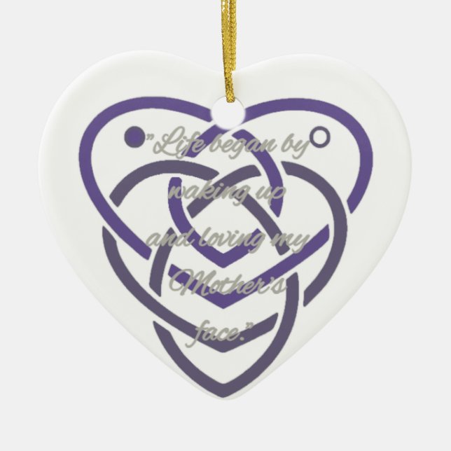 Adorno De Cerámica Knot de maternidad celta (Frente)