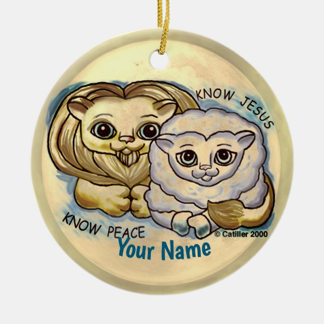 Adorno De Cerámica Know Jesus  (Frente)