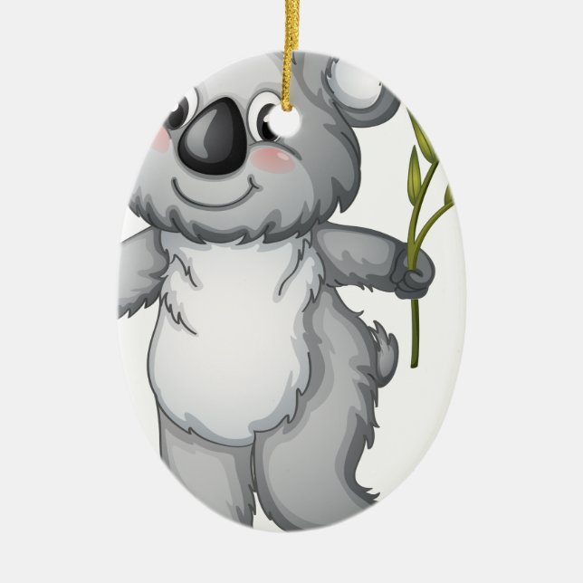 Adorno De Cerámica Koala (Frente)