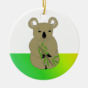 Adorno De Cerámica Koala Bear