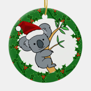 Adorno De Cerámica Koala de Santa - Dinkum justo