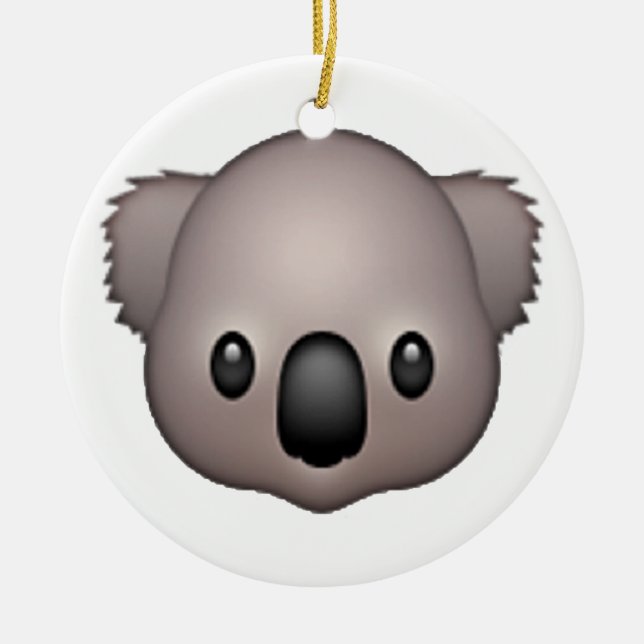Adorno De Cerámica Koala - Emoji (Frente)