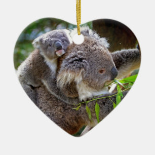 Adorno De Cerámica Koalas Adorables