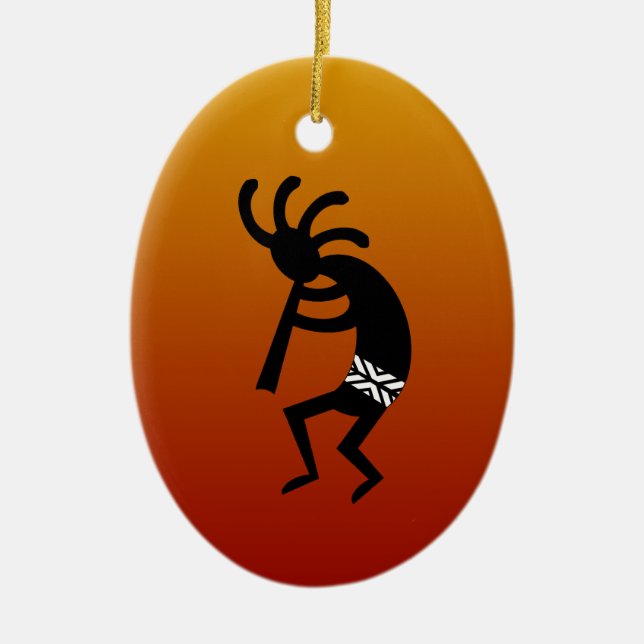 Adorno De Cerámica Kokopelli (Frente)