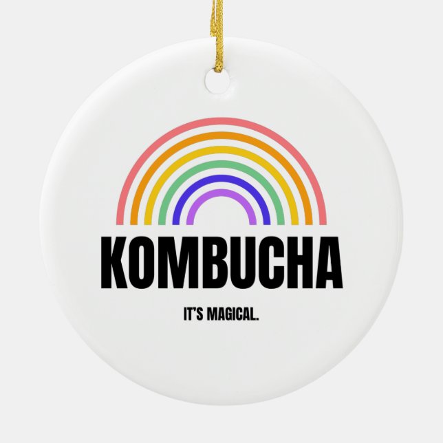 Adorno De Cerámica ​ ​ Kombucha, té fermentado, té de setas, probióti (Atrás)